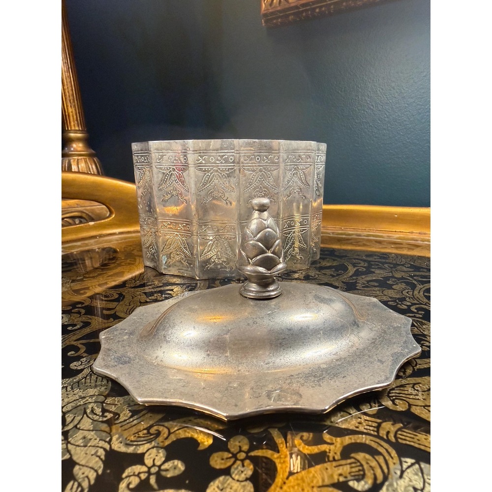 Vintage Godinger Silver Jewelry Casket with Red Lining - Picture 8 of 11
